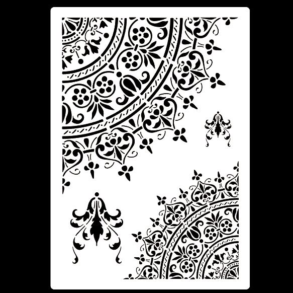 A4 size Stencil for Wall Painting Scrapbooking Stamp Album Decorative Embossing Craft Paper DIY Flower Label Stencils: 56061