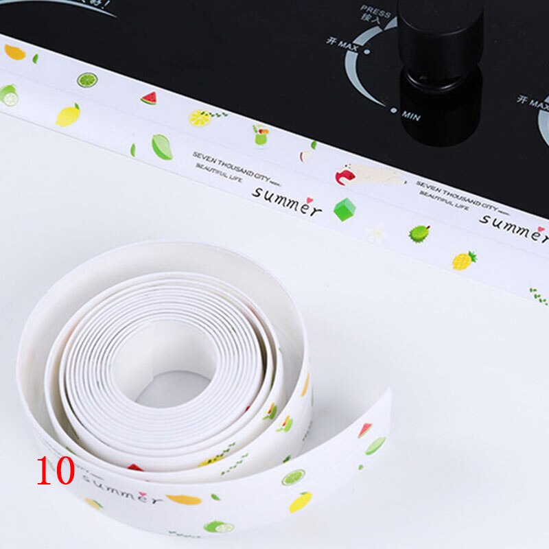 Kitchen joint sealing strip waterproof strip bathroom toilet slot corner tape: 10