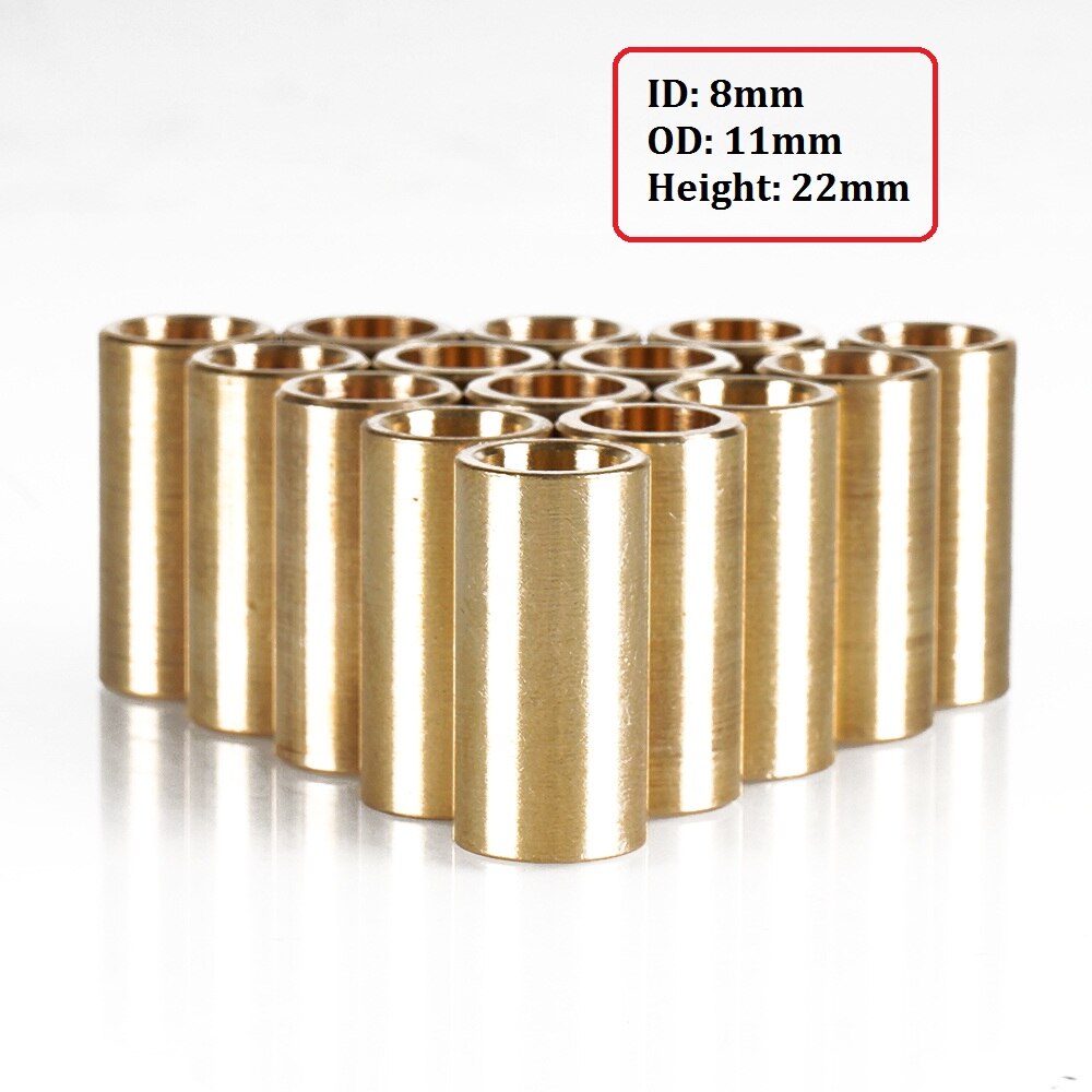 Självsmörjande kopparhylsa speciallager glid 3d skrivare delar metallurgi bussning mässing delar tillbehör 8*12*15mm
