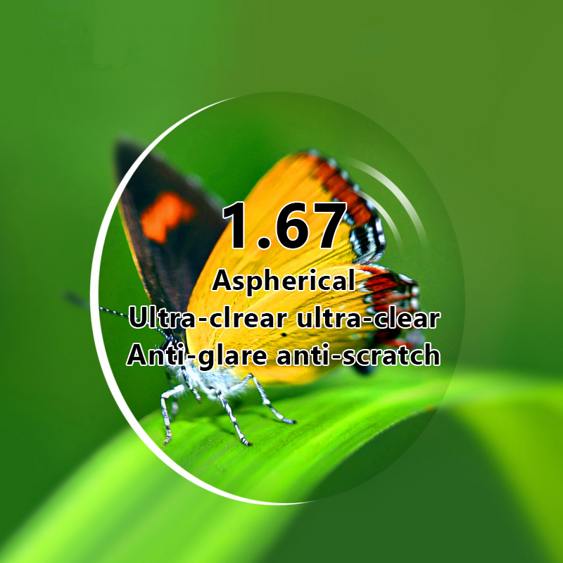 Benci 1.56 1.61 1.67 1.74 /-0.5~-12.00 / +0.5~+12.00 Prescription Resin Aspheric blue light Glasses Lenses Myopia Hyperopia Pre: 1.67  aspherical
