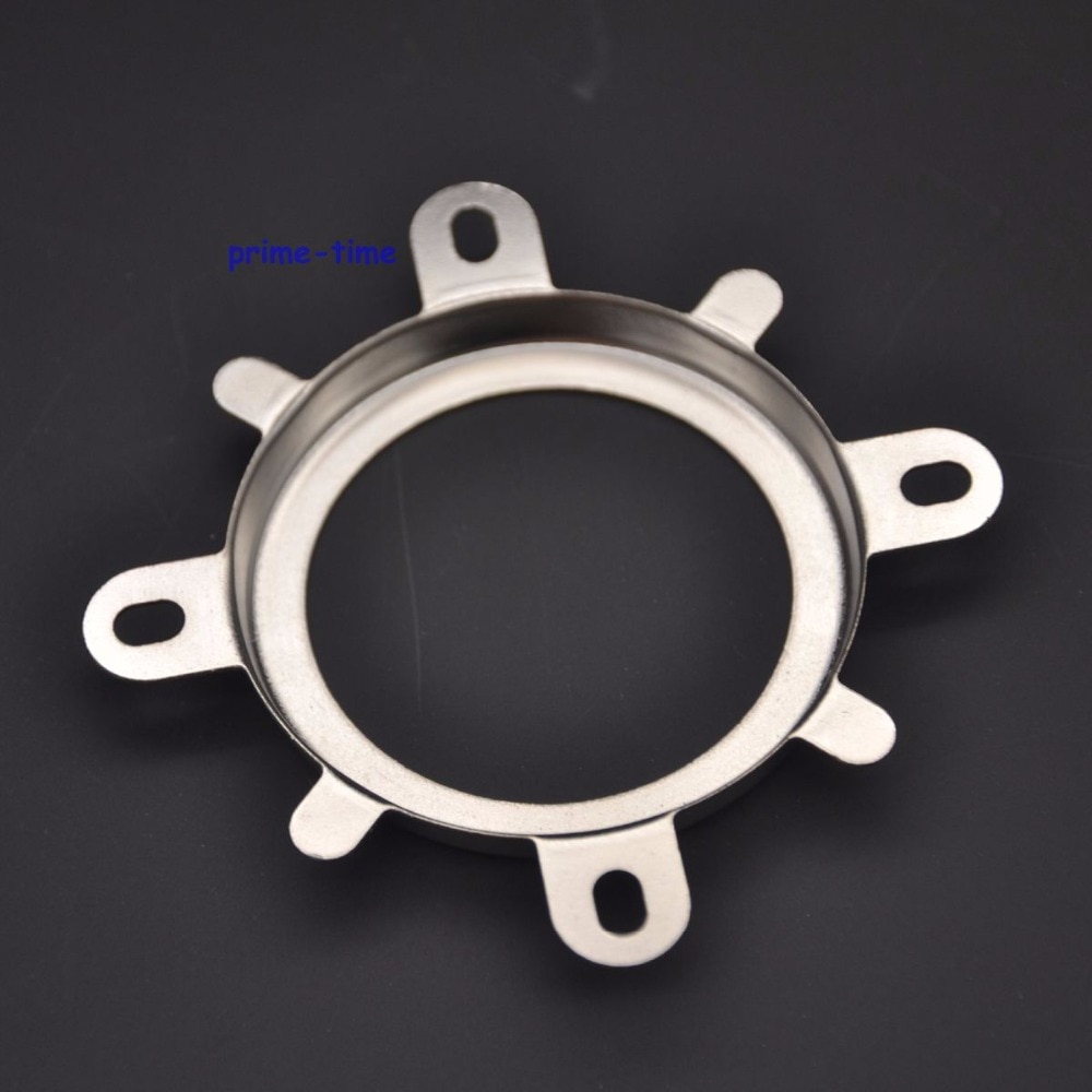 1 Set 44mm Optical Glass LED Lens 60 degree + Round Hole Reflector Collimator + Fixied Bracket 3 in 1 Kit for COB LEDs