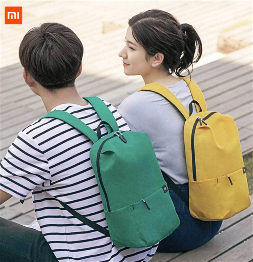 100 % Original Xiaomi 9 Color Small Back Mi pack Big star version 10L Capacity Anti-Water Bag Mi Many Color Lovers Couple pack