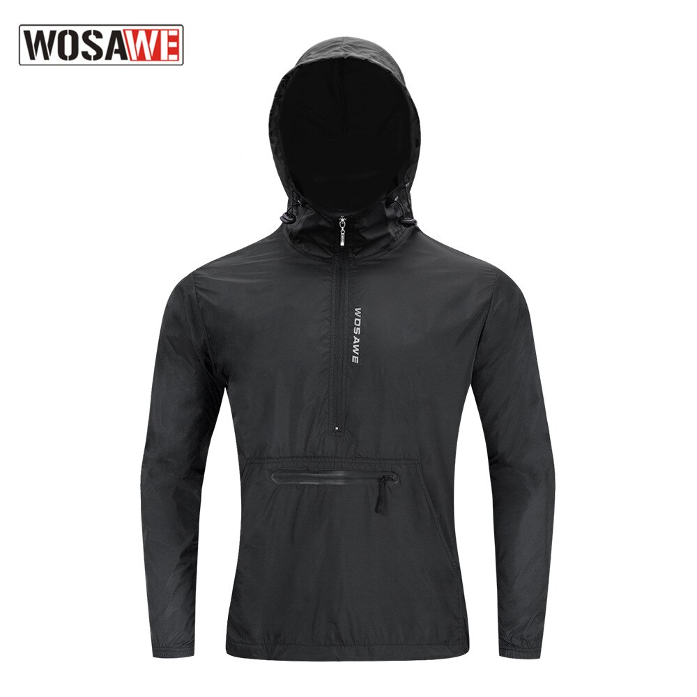 WOSAWE-cortavientos impermeable para hombre, ropa deportiva reflectante para deportes al aire libre, chaqueta transpirable para ciclismo