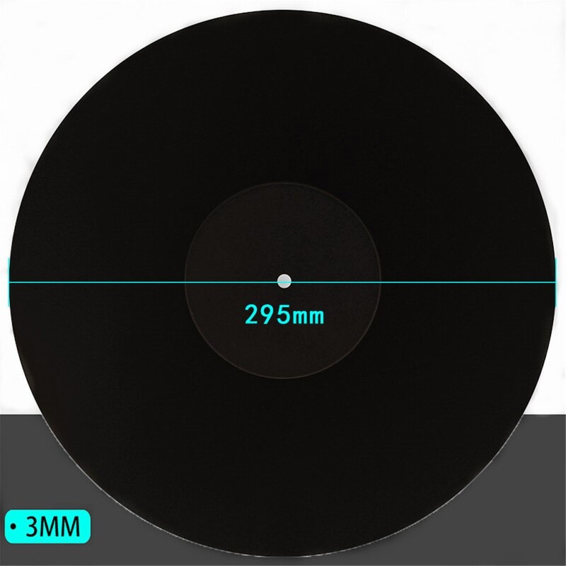 12 zoll 3MM Acryl Rekord Pad Anti-statische LP Vinyl matt Slipmat für Plattenspieler