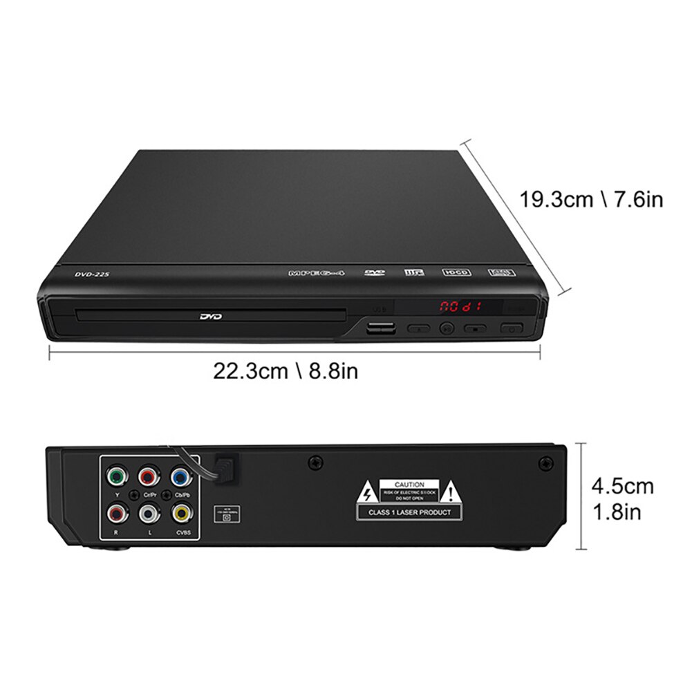Dvd-speler Dvd-speler Met Av-kabel Voor Tv Multi Regio Dvd-speler Met Afstandsbediening