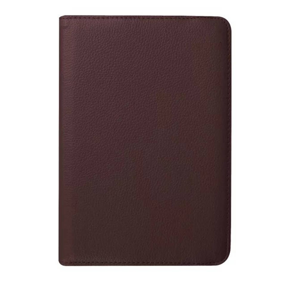 För samsung galaxy tab  s2 8.0 tums fodral  t710 t713 t715 t719 sm-t710 sm-t715 surfplatta skal 360 roterande fäste flip läder skal: Brun