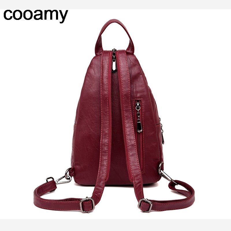 Women Backpacks Shoulder School Bags for Teenage Girls Preppy Style Sackpack PU Leather Rucksack Female Knapsack