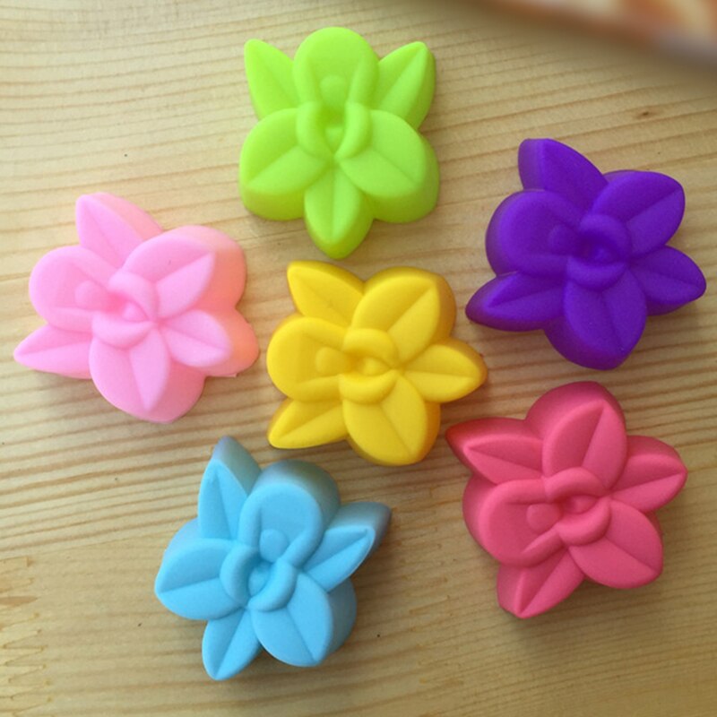 Silicone Baking Mold kitchen Tool Mould 5cm Orchid Horse Split Cup Cake Mold Orchid Baking Mold Cute Utensils Home Kitchen: Default Title