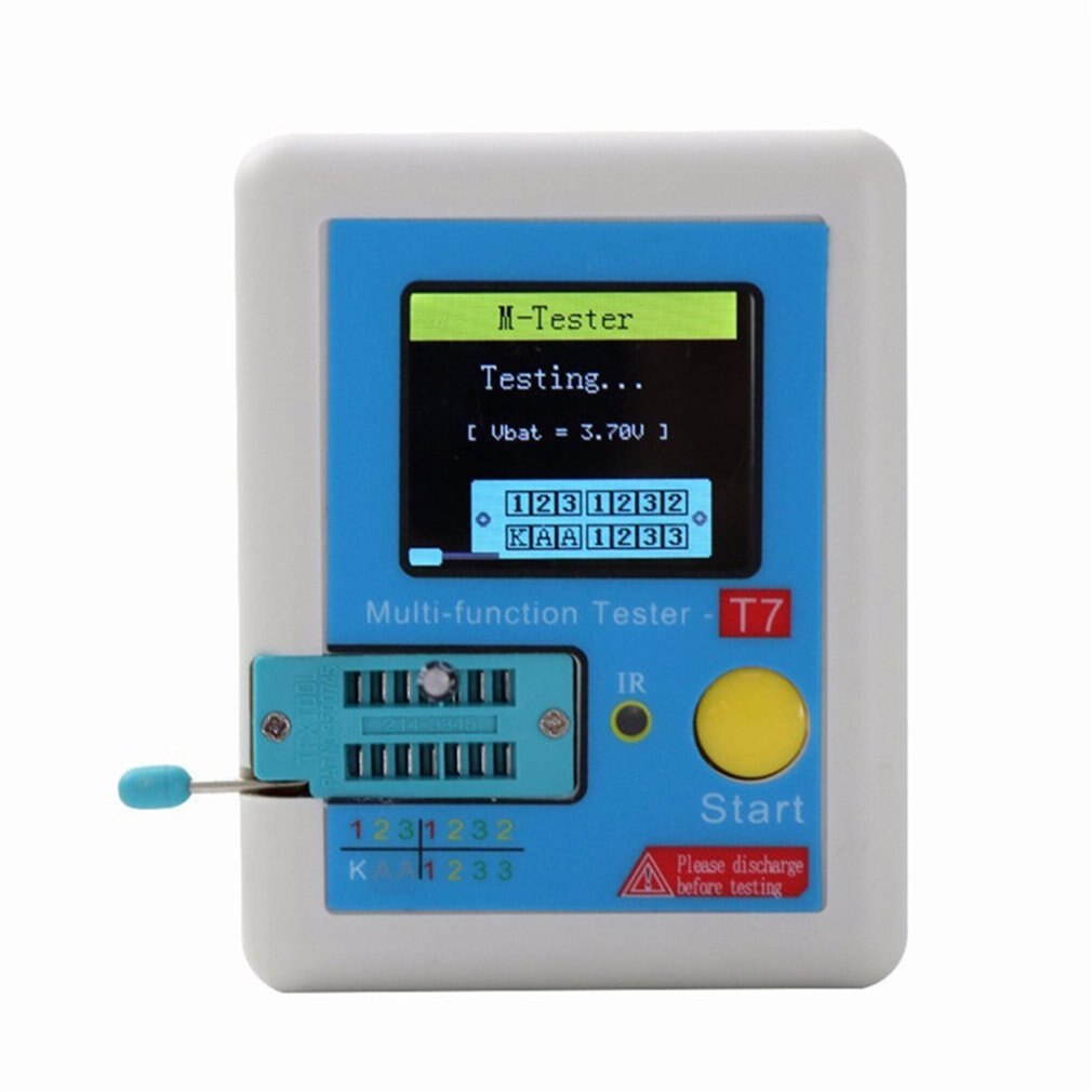 LCR-T7 High-Speed Transistor Tester Full-Color Tft-scherm Grafische Display Micro Usb Opladen Transistor Tester
