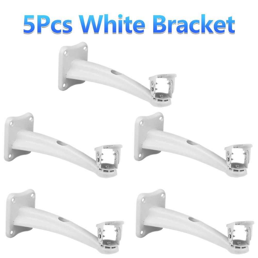 Bracket for Outdoor Solar PTZ Camera WIFI use Camera Bracket Support CCTV Camera Wall Mount Stand Aluminum Metallic: 5Pcs White Bracket