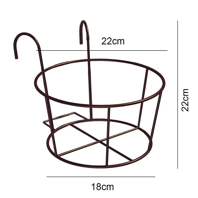 Ijzeren Bloempot Hanger Plant Bloem Balkon Tuin Bonsai Balkon Bloemenmand Ijzeren Rek Bloempot Houder Haak Beugel: G