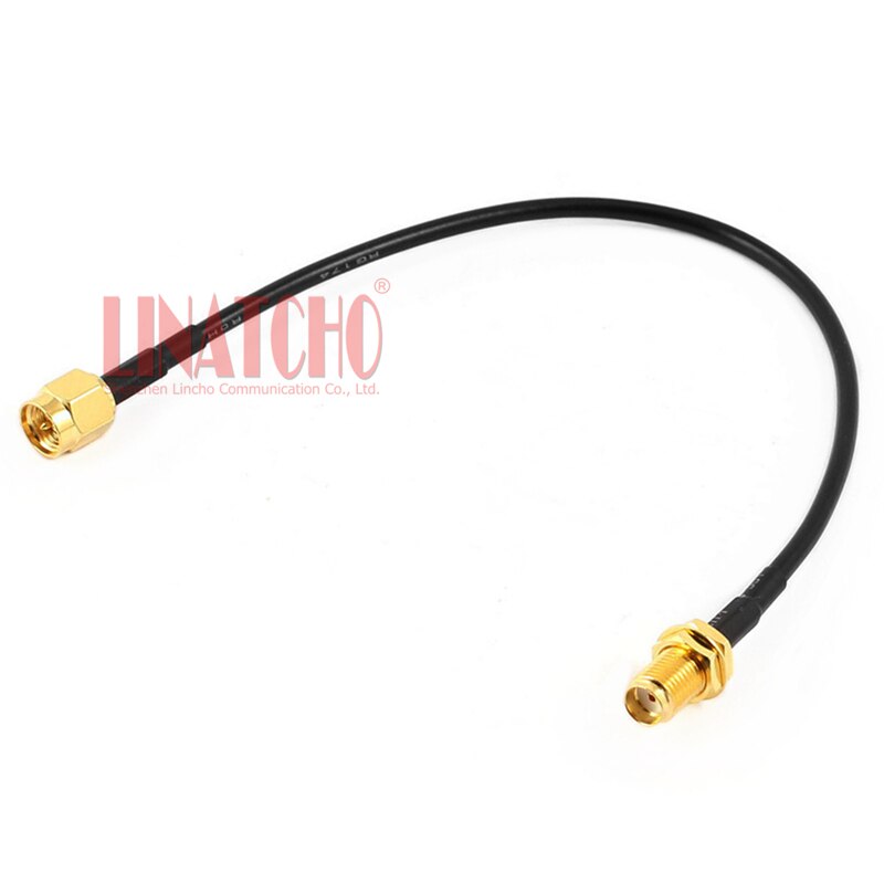 SMA RG174 jumper cable 20cm SMA female to SMA male... – Vicedeal