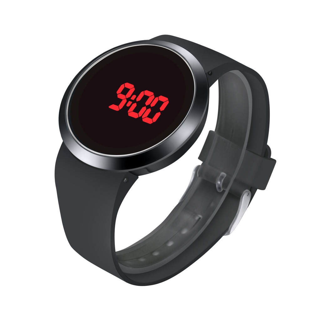 Waterproof Men's LED Touch Screen Day Date Silicone Wrist Watch mens watches top brand luxury Masculino Reloj: Default Title