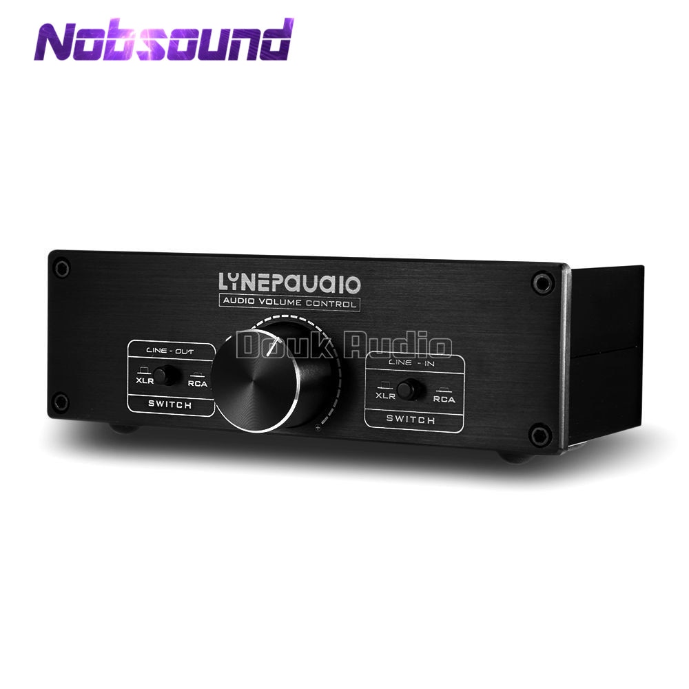 Nobsound Mini Full-balanced Passive Preamp 2-Channel Pre-Amplifier Audio Volume Controller For Home A