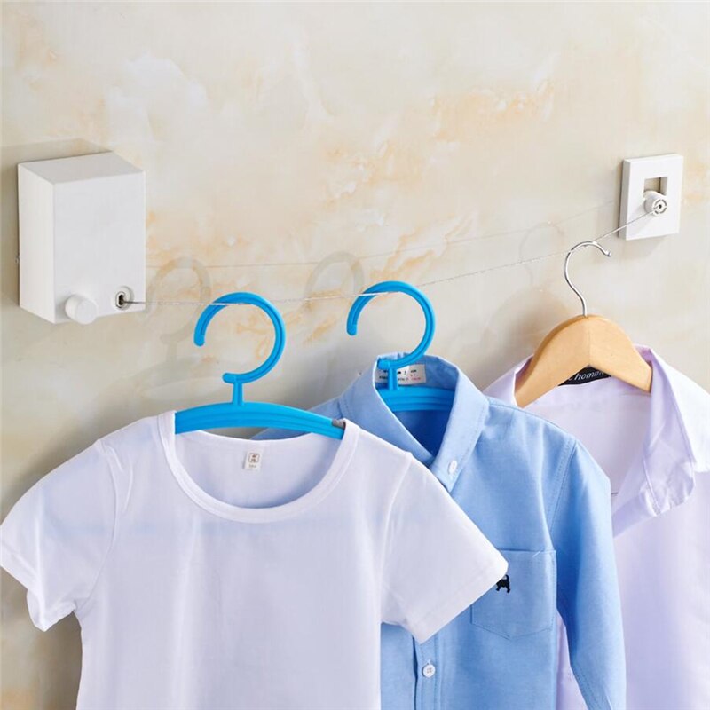 Telescopic Clothesline Stainless Steel Indoor Drying Rack Closet Storage Invisible Drying Rack Household Clothesline