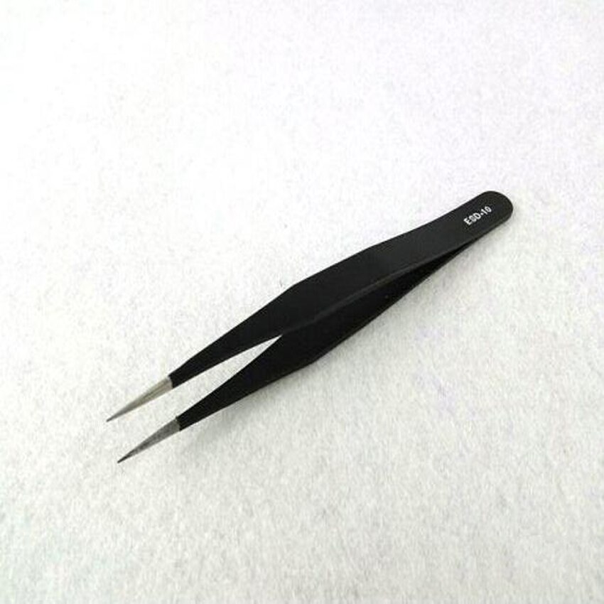 HRC40 Graden Multifunctionele Anti-Statische Antimagnetic Sharp Punt Roestvrijstalen Pincet ESD-10 Voor Repareren Gereedschap