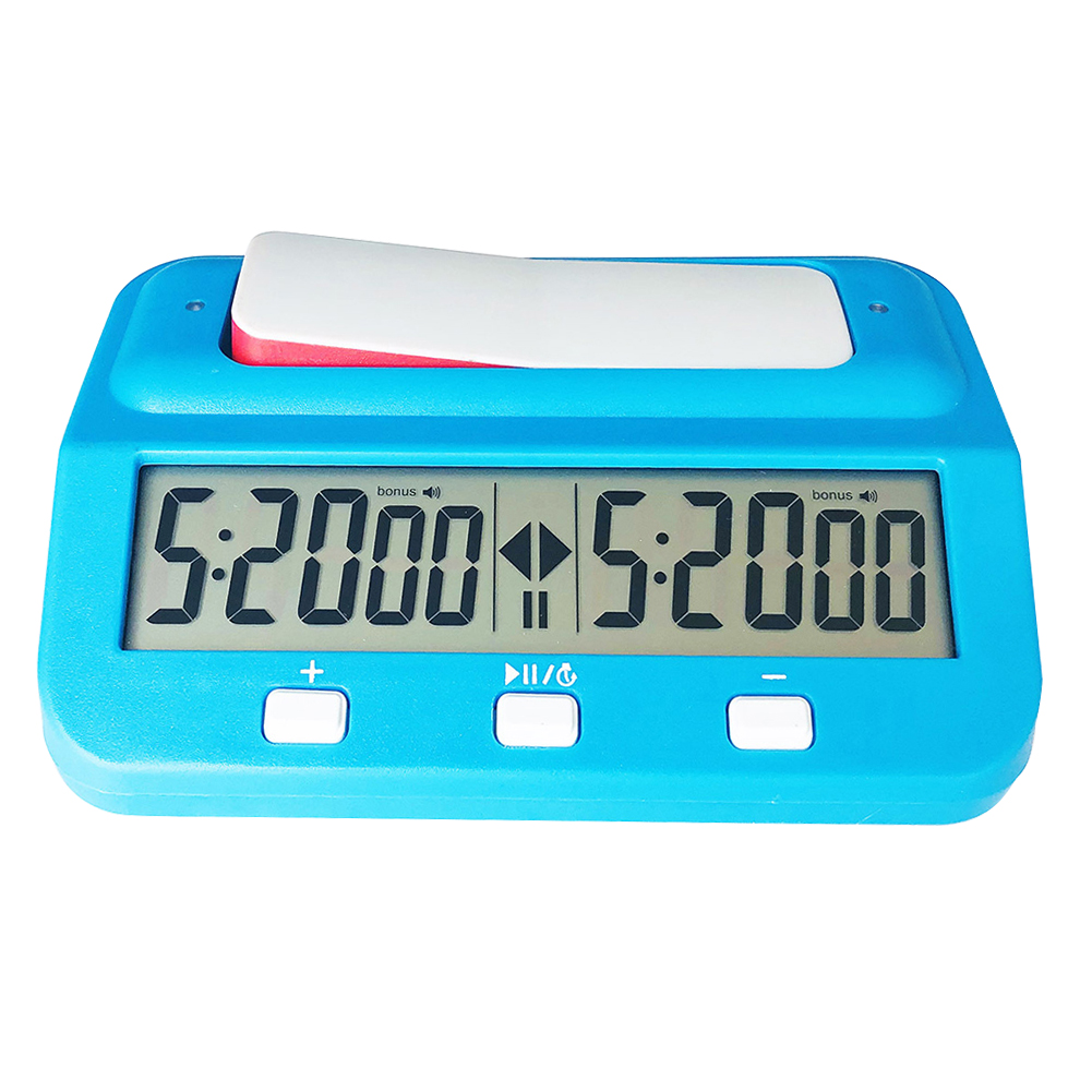 Count Up Down Timer Digital Chess Clock Plastic Battery Powered Multifunctional Lightweight for Family Personal Use: Red