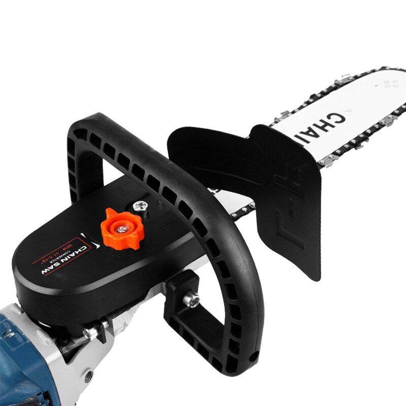 11.5 Inch Chainsaw Attachment For Angle Grinder, Electric Chain Saw With Transparent Fuel Tank, Logging Saw Adjustable Tension