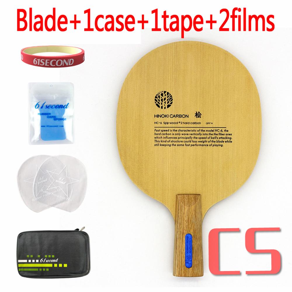 SANWEI HC6S Hinoki di Carbonio lama tennis Da Tavolo/ping pong lama/lama di tennis da tavolo pipistrello: CS con FM case