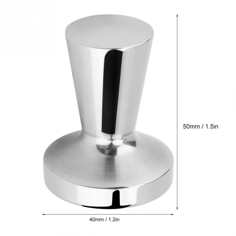 Rvs Koffie Tamper Espresso Sabotage Koffieboon Pers Koffie Sabotage 40mm Base