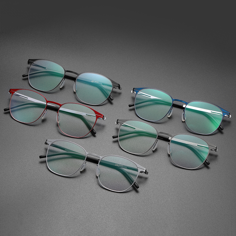Monturas de gafas ovaladas de para hombres y mujeres, gafas ópticas ultraligeras sin tornillo, gafas graduadas para miopía, Alemania