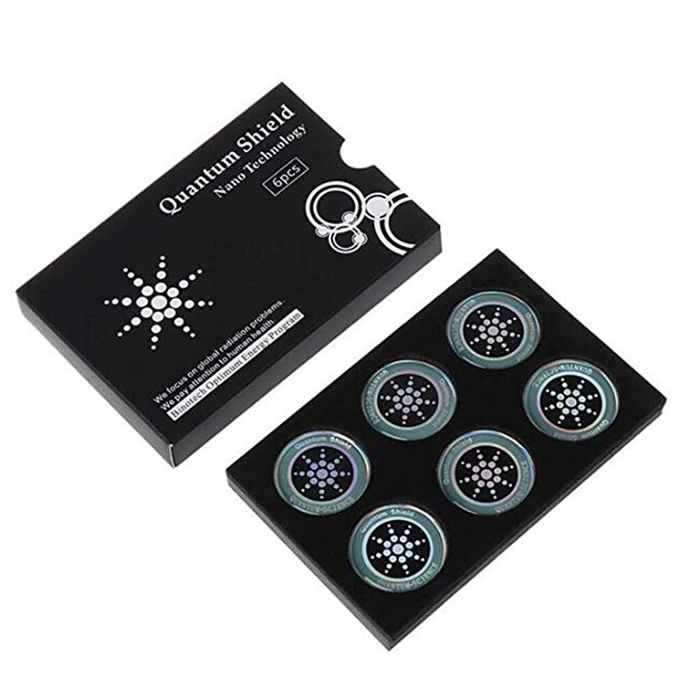 1/6/10 Pcs Radiation Shield Cell Phone Anti-Radiation Sticker Protection for Mobile Phone DOM668: 6 PCS Silver C
