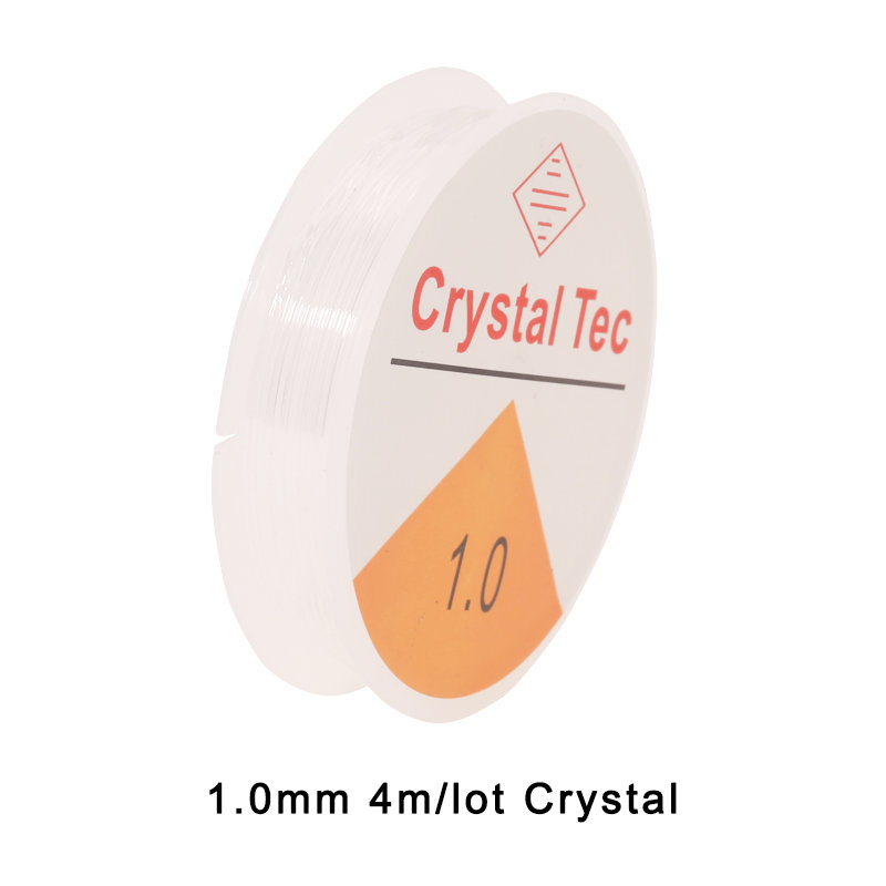 0.5-1.0mm przewód elastyczny koraliki na nitkach rozciągliwy sznurek Fibre Crafting Line do tworzenia biżuterii DIY koraliki Pony koraliki bransoletki: 1.0mm  4m