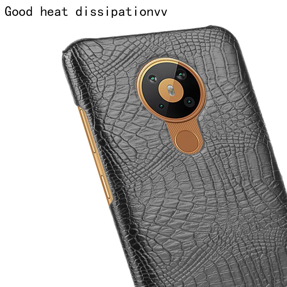 Pokrowiec na Nokia 5.3 Crocodiel tekstura PU skórzany pokrowiec z twardego plastiku pokrowiec na Nokia 5.3 TA-1234 TA-1223 TA-1227 TA-1229
