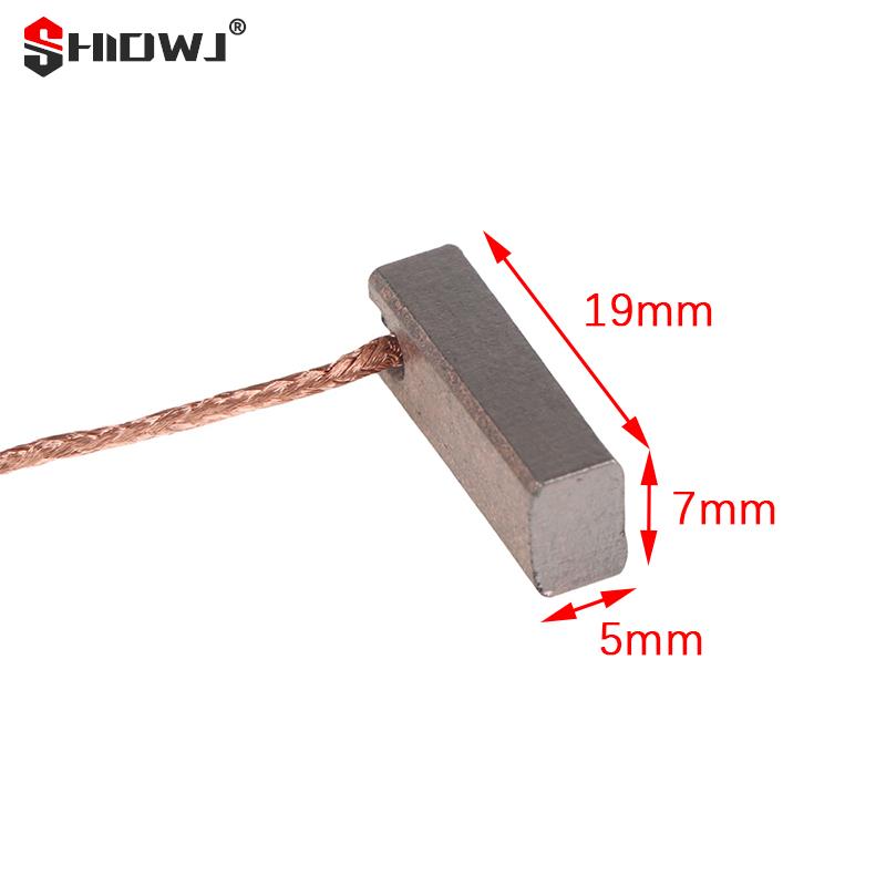 10pcs Electric Generator Motor Carbon Brushes Car Alternator Power Tools Generic Car Regulator Copper 5*7*19mm