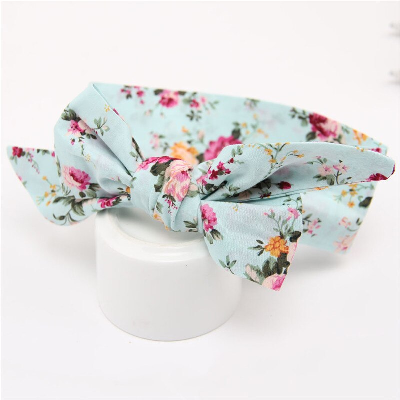 Stickat prickigt band rosett knut huvud omslag flickor turban huvudbonader baby hårband småbarn pannband elastiska håraccessoarer: 3