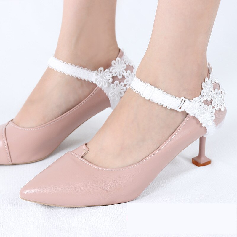 1Pair High Heels Bundle Shoelace Holding Loose Anti-skid Straps Women Lace Shoes Band Shoe Accessories