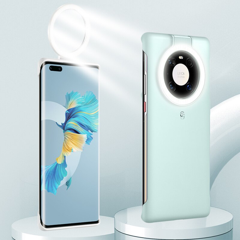 robić Huawei kumpel 40 zawodowiec pierścień światło Obudowa z odwrotnym ładowaniem robić wypełnienia światła przenośna latarka na telefon