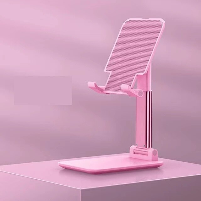 Bureau Mobiele Telefoon Houder Stand Opvouwbaar Extend Ondersteuning Universele Tablet Desktop Houder Voor Iphone Ipad Xiaomi Huawei Beugel: Pink