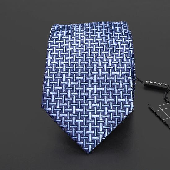 Mænd hals slips silke forlænget 160 cm lange 8 cm bredde blå slips forretning