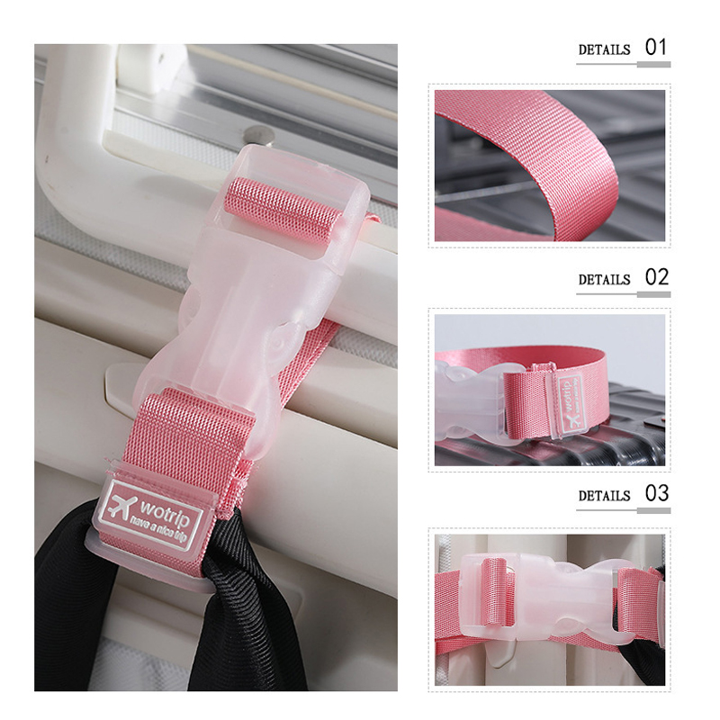 1PC 27x2.5cm Verstelbare Nylon Bagageriemen Reizen Accessoires Opknoping Gesp Bandjes Koffer Tas Bandjes Riem slot Haken