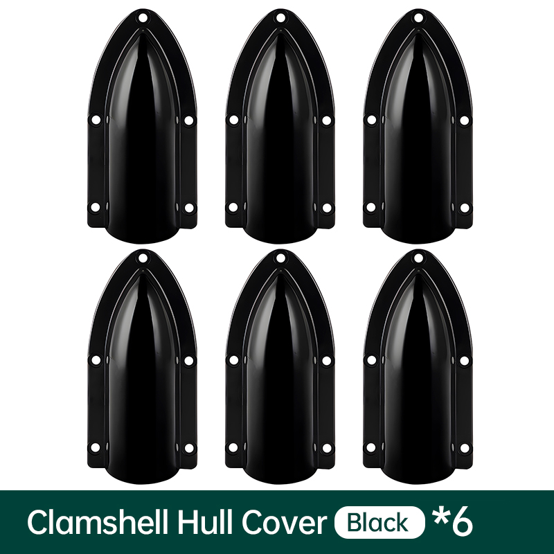 Marine Clamshell Drain Cover – Anti-Backflow Boat Drain Deflector, Waterproof Splash Guard, Reduces Water Resistance, ABS,: GRAY