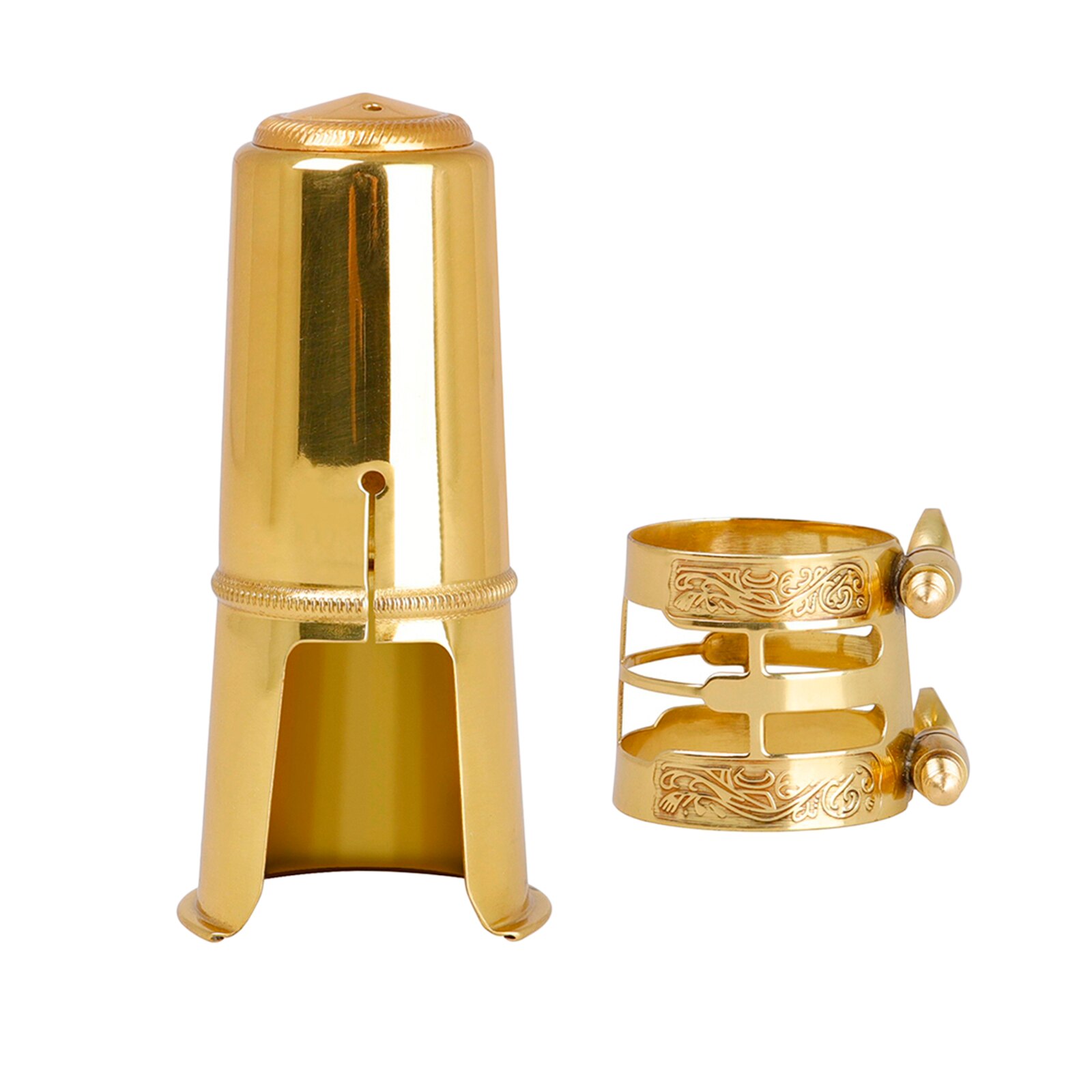 Tenor Saxophone Mouthpiece Cap Ligature Kit - Brass - Tooyful - Replacement Part