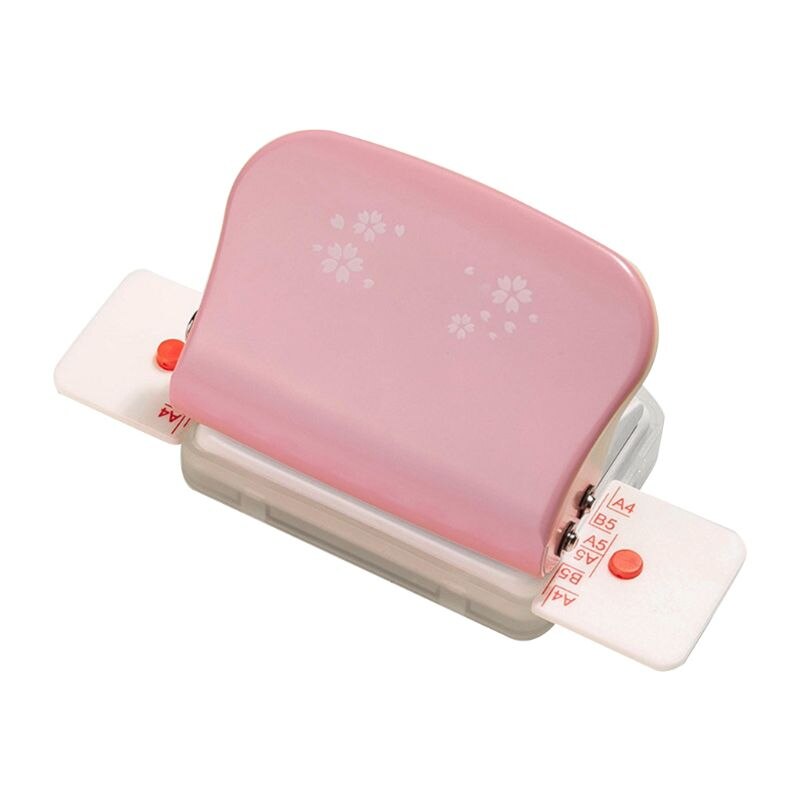 A4 B5 A5 30/26/20 Holes DIY Hole Puncher Loose Leaf Hole Punch Handmade Scrapbook Punch Tools Office School Supplies C26: Pink