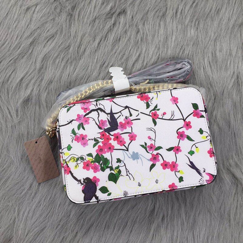 2020 novos casos ombro mensageiro sacos de corrente pequeno pacote padrão flores sacos femininos cor sólida: 2