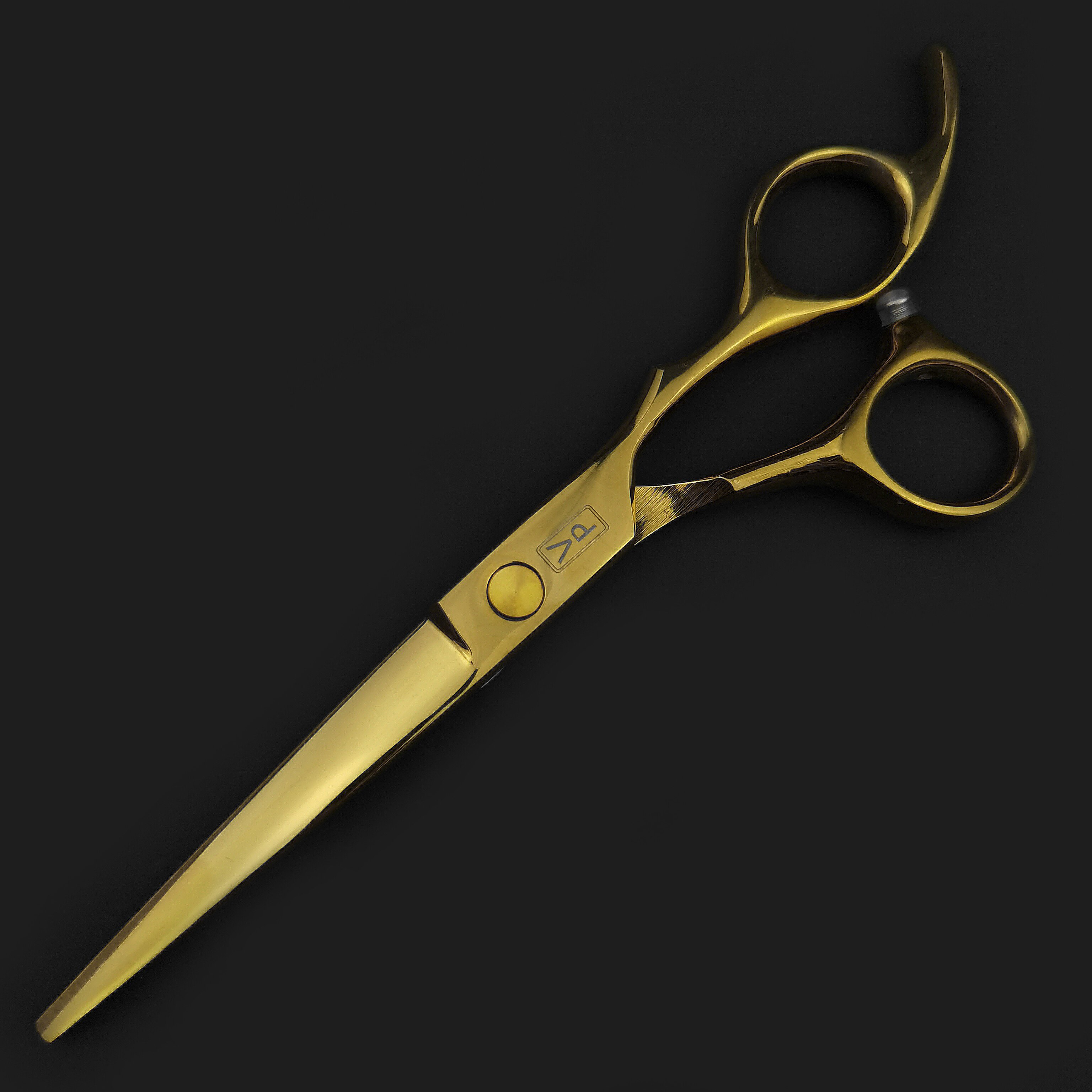 Tijeras profesionales de peluquería, 6 pulgadas, JP 440C, barbería, salón de belleza, conjunto dorado