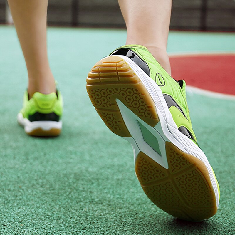 Women Anti-Slippery Volleyball Shoes Mens Athletic Sneakers Breathable Lightweight Sports Badminton Shoes D0439