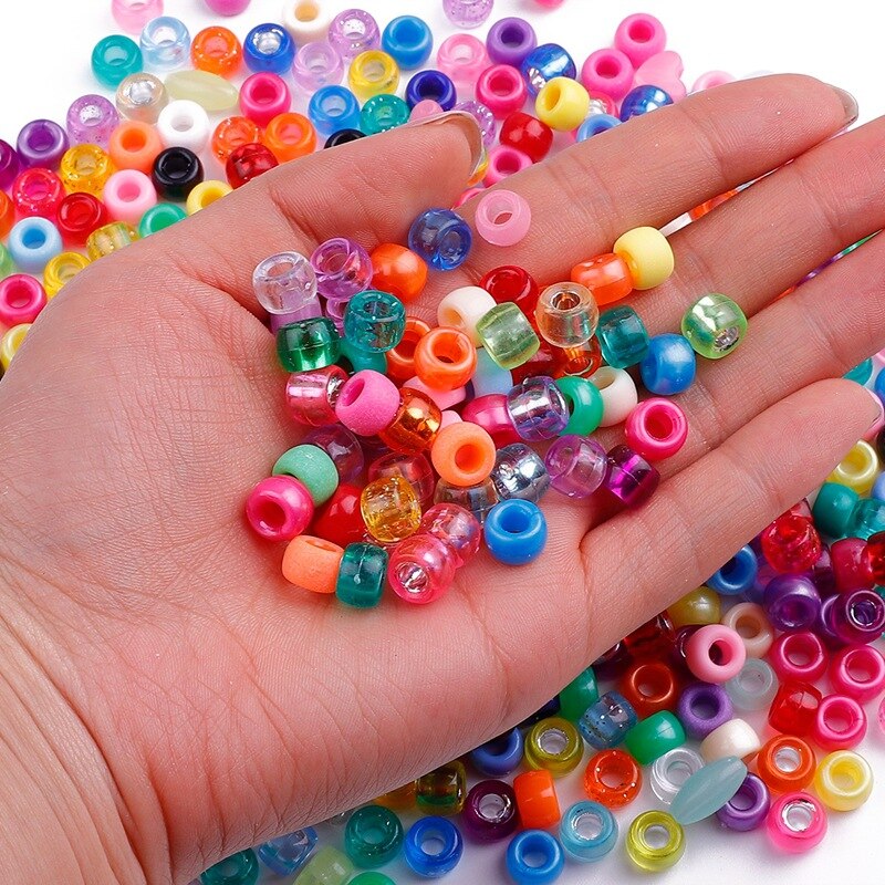 100 stk flerfarvede fletninger hår dreadlock perler hårringe tube manchetter til børn piger drenge frisør styling tilbehør