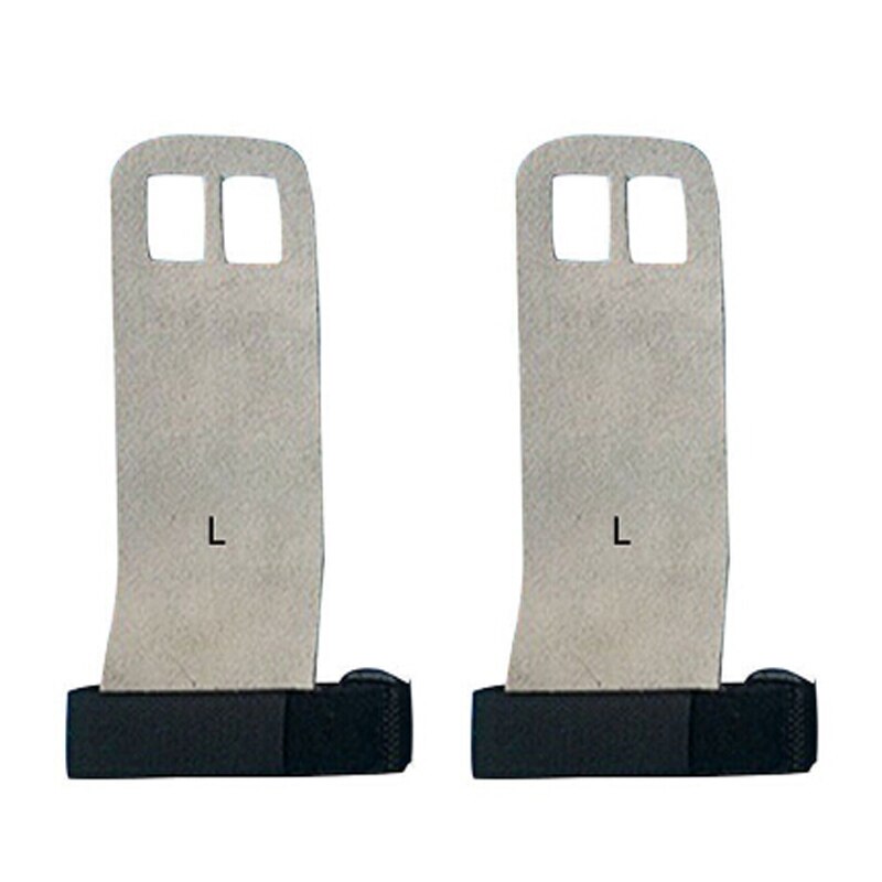 Leather Gymnastics Hand Grips Weightlifting Workout Gym Gloves Palm Protection For Kettlebell Pull-ups Gymnastic Crossfit Grip: L