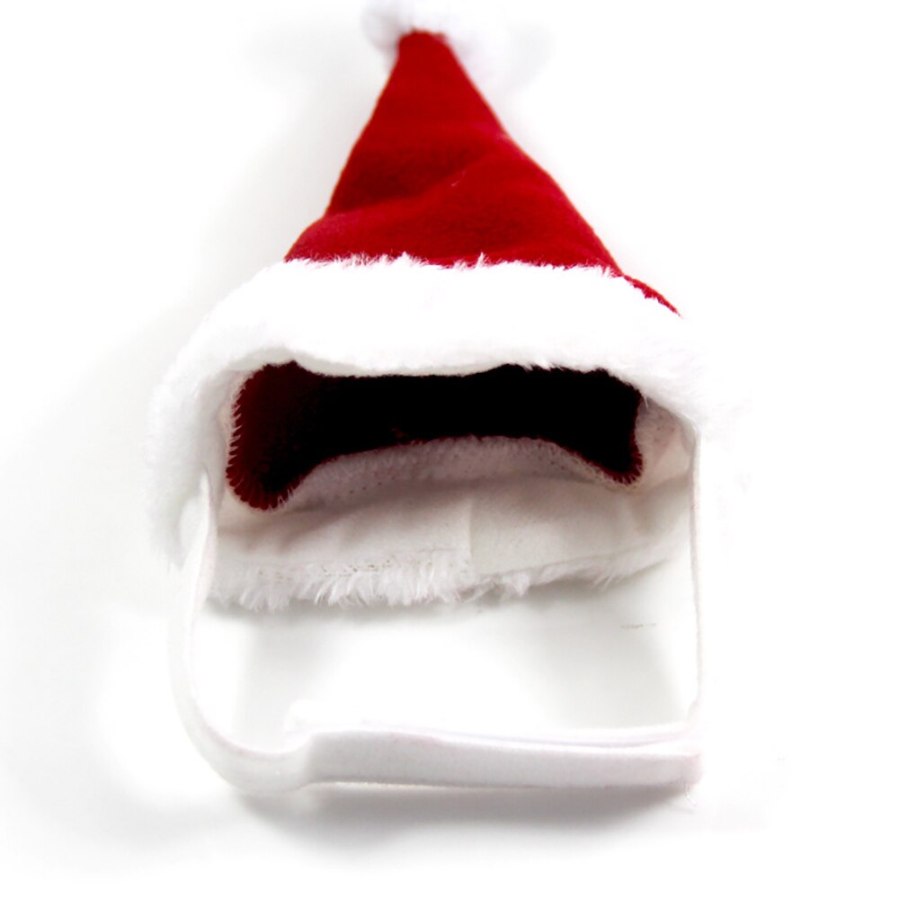 Saim hund juletøj kæledyr kappe hat tørklæde sæt til jul hund trenchcoat vinterkappe hvalp hagesmæk jule kostume  jj50689: Kun en hat / M