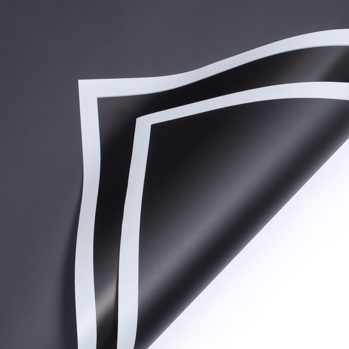 20 Stuks Plastic Boeket Inpakpapier Kleur Waterdicht Gouden Rand Jelly Film voor DIY Bloemen Party Thuis Verpakkingsbenodigdheden: Licht Groen