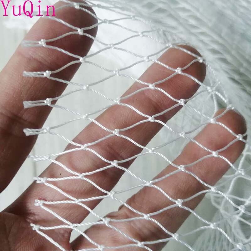 White Semi-finished fishing net stake net Breeding nets Crop protection net Balcony isolation Multifunction nylon network: 2x3m