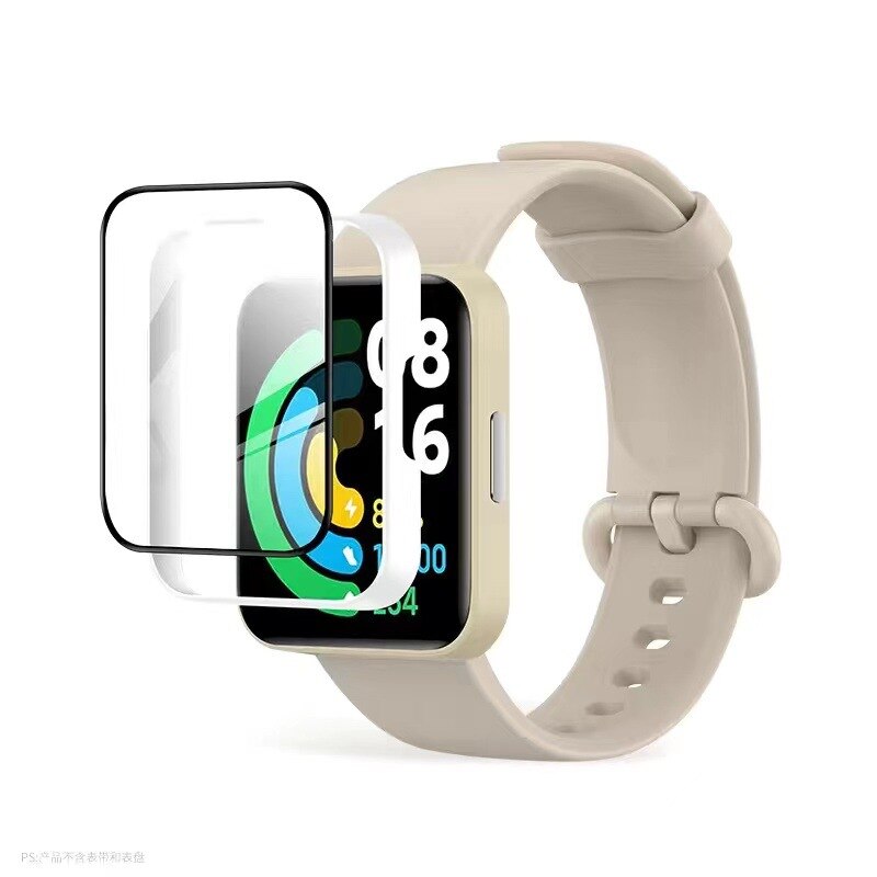 Coque en verre et Silicone pour Xiaomi Redmi Watch 2 Lite, protecteur d'écran, pour bracelet de montre Mi watch 2 Lite: White / Redmi Watch 2