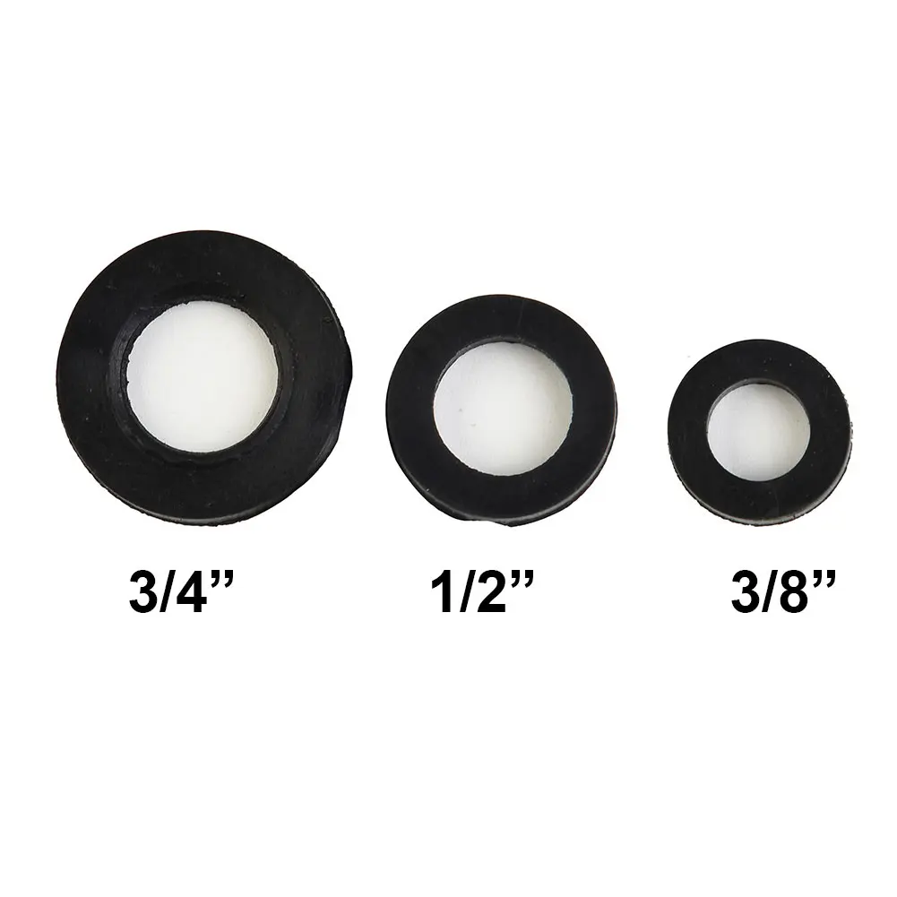 21pcs Rubber Washers Tap Repair Bath Sink Basin Shower Seal Drip 3/8" 1/2" 3/4" Stop Water Flow Bathroom Products