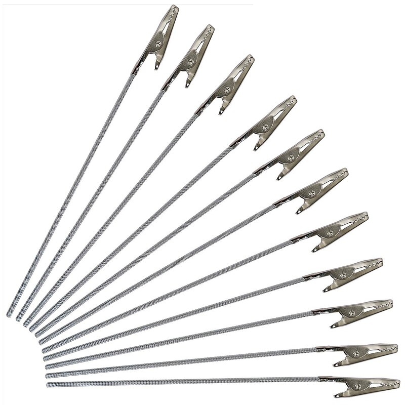 100Pcs Alligator Clips, Metal Wire Long Tail Clip Set, Alligator Memo Clip, For DIY Cards, Photos, Business Cards