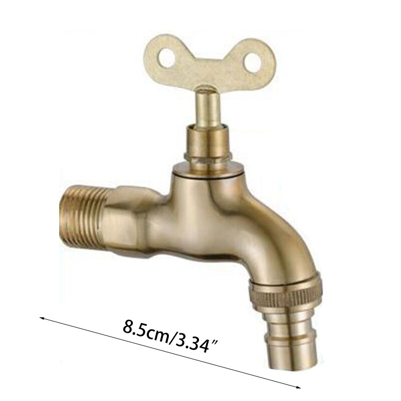 Portable Wash Water Faucet Household Outdoor Home Faucet With Lock Key Faucet Single Tap Anti-theft for Kitchen Outdoor